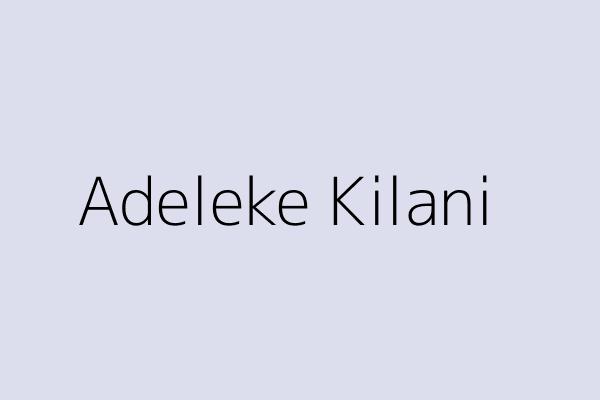 Adeleke Kilani